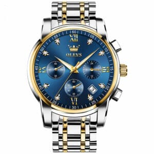 OLEVS Apex Chrono OLM28-BLUE-GOLD-58