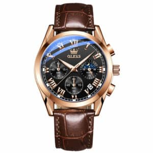 OLEVS Chronos OLM28-BLACK-BRONZE-71