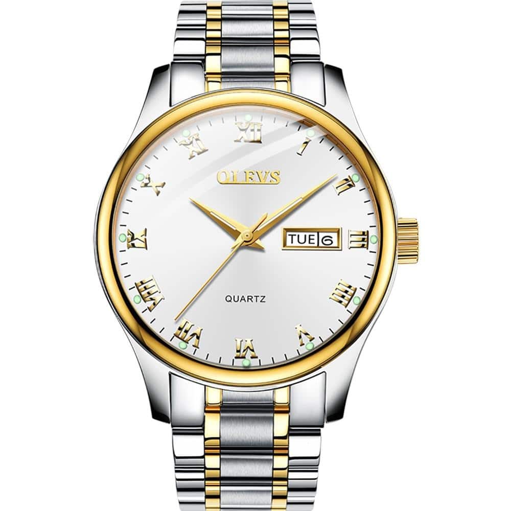 OLEVS Apollo Lucid OLC55-M-WHITE-STEEL-68