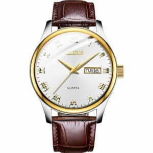 OLEVS Apollo Lucid OLC55-M-WHITE-LEATHER-68